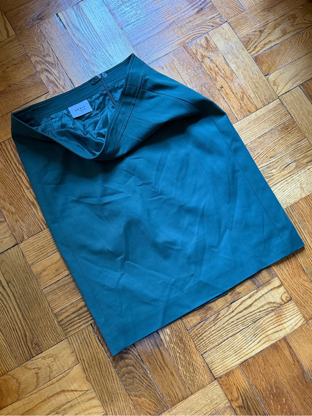 Akris Punto Teal Green/Blue Pencil Skirt